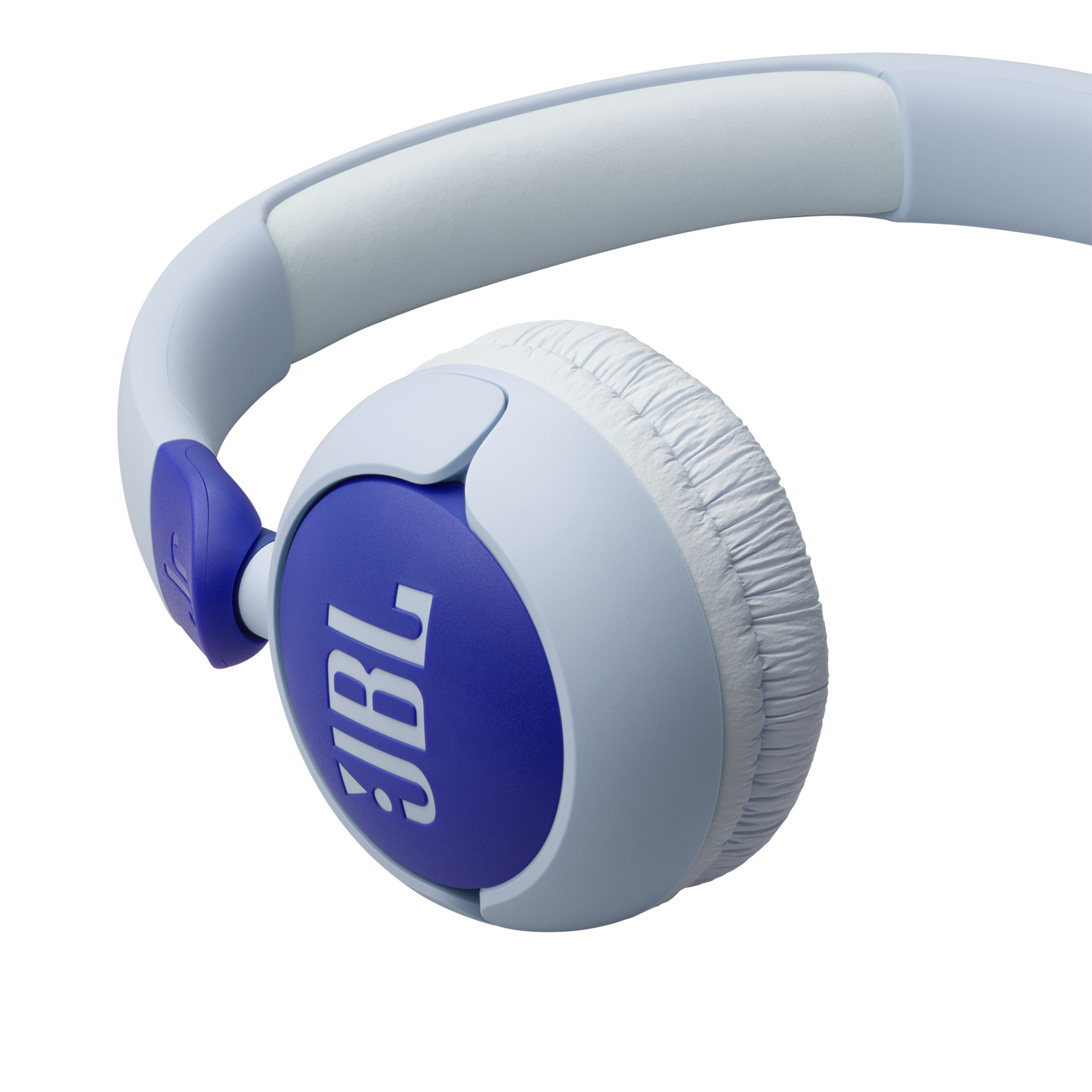 JBL Junior 320 - Blue - Wired on-ear kids headphones - Detailshot 2